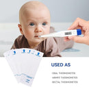 Berrcom Disposable Digital Thermometers Probe Covers Set of 100 Oral Rectal Thermometer Probe Cover Universal Thermometers Sleeves for Adult and Kids by TinyTreasures Baby Boutique