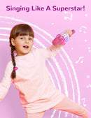 Amazmic Toys for Girls, Kids Karaoke Microphone Toddler Microphone for Kids with Lights, Birthday Gift for Girls, Boys Toy Age 3 4 5 6 7 8+(Light Pink) by TinyTreasures Baby Boutique