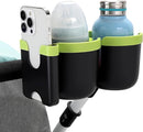 Accmor Stroller Cup Holder with Phone Holder, Bike Cup Holder, Universal Cup Holder for Uppababy Nuna Doona Strollers, 2-in-1 Cup Phone Holder for Stroller, Bike, Wheelchair, Walker, Scooter by TinyTreasures Baby Boutique