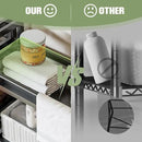 Dryer Storage Shel andf Over The Washer - Adjustable 4-Tier Heavy Duty Laundry Room Organizer, All Carbon Steel Standing Shelf with Hanging Rod, Anti-Tip Design, Super Stable 29.93" L x 11" D x 73" H by CozyNest Decor