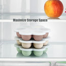 PandaEar 3 Pack Baby Food Freezer Tray with Lids, Silicone Baby Food Storage Container for Homemade Baby Food, Fruit, Purees & Breastmilk (Pink/Green/Linen) by TinyTreasures Baby Boutique