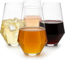48 Pack Diamond Unbreakable Stemless Plastic Wine Stemless Toasting coacktail Glasses, Durable 9 Oz BPA-Free Disposable Champagne Flutes for Weddings, Bars, Events, and Celebrations (Clear) by CozyNest Decor