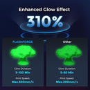 FLASHFORGE Rapid PLA Filament 1.75mm Luminous Green, 500mm/s High Speed Printing, Glow in The Dark 3D Printer Filament 1kg Spool, Dimensional Accuracy +/- 0.02mm, Brilliant, Long-Lasting Glow by TinyTreasures Baby Boutique