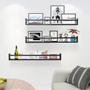 AZSKY Black Nursery Bookshelves for Wall Hanging Kids Bookshelf Baby Book Shelf Organizer Wall Bookshelves Kids Shelves and Storage for Wall Playroom Shelves 36 Inch a Set of 3 Same Sizes by TinyTreasures Baby Boutique