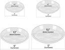 BORPEIN Plant Saucer (6,8,10inch, 18 Pack) Clear Plastic Plant Trays for Pots Indoors Outdoors,Thicker Flower Pot Saucers, Plant Plate to Catch Water by GreenHaven Gardens