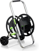 Garden Hose Reel Cart, Holds 75-150 Feet of 5/8-Inch Hose, Portable Hose Reel Cart With Wheels,Adjustable Handrail, Quick Hose Connector by GreenHaven Gardens