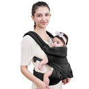 New Upgrade Ergonomic Baby Carrier Newborn Toddler Wrap Carrier,Hands Free Baby Sitting Sling,Breathable,Perfect for Infants/Chest Sling for Babies Shower Gift (Ink-Black, Upgrade-with Belt) by TinyTreasures Baby Boutique