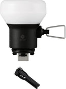 ELECOM NESTOUT Outdoor Camping LED Lantern w/ Mini Tripod, Dimmable USB Powered Soft LED Light, IP44 Water Dust Resistant, 10-350 Lumen, Portable Lamp for NESTOUT Power Bank, Black (LAMP-1) by CozyNest Decor