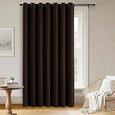 Blackout Curtains Custom Size for Bedroom 1 Panel, Thermal Insulated Blackout Curtains, Solid Grommet Privacy Room Darkening Drapes for Living Room Window (Customsize, Chocolate) by CozyNest Decor