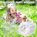 Automatic Rotating Bubble Machine 12 Holes Bubble Blower Plugin or Battery Operated Portable Bubble Maker 20000+ Big Bubbles Per Minute Bubbles for Outdoor Wedding Birthday Easter Party by TinyTreasures Baby Boutique