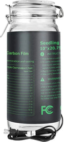 iPower 10" x 20.75" Seeding Heat Mat Upgraded Carbon Film Indoor Warm Hydroponic Plant Germination Starting Pad Durable Waterproof, Black by GreenHaven Gardens