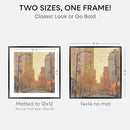 Homeforia 14x14 Picture Frame Black, High End Metal 14 x 14 Square Poster Frames with Mat 12 x 12 Photo, 14x14 Black Frame Matted to 12x12 Print, 14by14 Thin Frames, Tempered Glass, Wall Kit, Set of 1 by CozyNest Decor