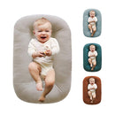 Baby Lounger Play Mat,Baby Lounger for Newborn Tummy Time for Baby in Flat Surface,0° Angle Newborn Lounger Baby Nest for Boys & Girls 0-12 Months(English Apricot) by TinyTreasures Baby Boutique