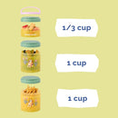Whiskware Bluey Stackable Snack Containers for Kids and Toddlers, 3 Stackable Snack Cups for School and Travel, Bluey and Bingo, So Relaxing! by TinyTreasures Baby Boutique