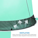WolfWise UPF 50+ Easy Pop Up 3 Person Beach Tent Sport Umbrella Instant Sun Shelter Tent Sun Shade Canopy, Mint Green by TinyTreasures Baby Boutique