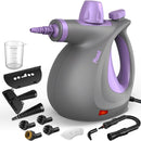 Pressurized Handheld Multi-Surface Natural Steam Cleaner with 12 pcs Accessories, Multi-Purpose Steamer for Home Use, Steamer for Cleaning Floor, Upholstery, Grout and Car (Purple) by TinyTreasures Baby Boutique