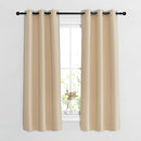 NICETOWN Blackout Curtain Panels for Living Room - Window Treatment Thermal Insulated Solid Grommet Vertical Drapes Window Treatments for Bedroom (Biscotti Beige, Set of 2, 37 by 63 Inch) by TinyTreasures Baby Boutique