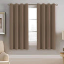 H.VERSAILTEX Blackout Window Curtain Panels Thermal Insulated Room Darkening Solid Grommet Curtains/Drapes for Bedroom Privacy Protection (Set of 2 Panels,52 by 63 Inch Long, Macchiato) by CozyNest Decor