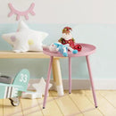 AOJEZOR Side Table: End Table for Any Room - Round Side Tables for Small Spaces - Pink with 3 Legged by CozyNest Decor