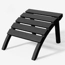 Adirondack Ottoman, HDPE Plastic Adirondack Footstool, All Weather Foot Rest for Adirondack Chair, Outdoor Footrest for Patio,Backyard, Lawn, Fire Pits, Black by CozyNest Decor