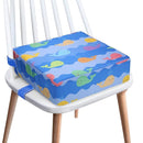 Toddler Booster Seat for Dining Table, 4inch Toddler Cushion, Portable Booster Seats Baby, Adjustable Kids Chair Heightening Booster, Washable Chair Seat Pad Mat for Kids. (Blue) by TinyTreasures Baby Boutique