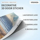 3D Door Stickers Murals Peel and Stick - Bamboo - Door Wallpaper Self-Adhesive Decals Removable PVC Waterproof Poster for Bedroom Living Room 30.3" x 78.7" by GreenHaven Gardens