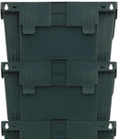 18 Pots Self-Watering Vertical Wall Planter, 39.4”L x 39.4”H Stackable Plastic Wall-Mounted Plant Grow Pots, Wall Hang Garden Planter Outdoor Indoor for Herbs Flowers Strawberries (Green) by CozyNest Decor