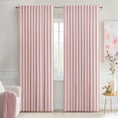 MIULEE Baby Pink Back Tab Blackout Curtains 84 Inch Length 2 Panels Set for Living Room Bedroom Privacy, Rod Pocket/Pinch Pleated Thermal Insulated Room Darkening Light Blocking Drapes, W72xL84 by TinyTreasures Baby Boutique