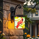 Starsoul 2 Pack Hanging Solar Lantern Outdoor Waterproof Glass Red Cardinal Decorative Solar Lights for Outside Garden Yard Table Patio Decor Cardinal Gifts by GreenHaven Gardens