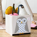 3 Sprouts Toy Storage Organizer: Toy Box Cube Organizer for Playroom, Nursery - Foldable Storage Bin - Owl by TinyTreasures Baby Boutique