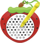 1PCS Strawberry Magnetic Drawing Board for Kids & Toddlers with Beads and Magnet Stylus Pen - Magnetic Travel Toy for Airplane & Car Ride Activities for Kids by TinyTreasures Baby Boutique