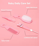 Baby Healthcare and Grooming Kit, Safety Newborn Nursery Baby Care Kit, with Hair Brush Comb, Nail Clipper, Thermometer, Pacifier Clip, Baby Registry Search, Baby Girl Boy Newborn Essentials by TinyTreasures Baby Boutique