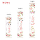 Personalized Kids Height Chart - Canvas Growth Ruler for Boys and Girls - Custom Name Banner with Removable Nursery Wall Decor - Gift for Kid’s Room Decoration by TinyTreasures Baby Boutique