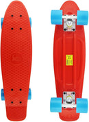 Skateboards Complete 22 Inch Mini Cruiser Retro Skateboard for Kids Boys Youths Beginners by TinyTreasures Baby Boutique
