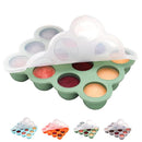 Baby Food Storage Container - 1.5oz x 12 Pods Silicone Freezer Tray with Lid for Homemade Baby Food, Fruit Purees, Vegetable & Breast Milk (Green) by TinyTreasures Baby Boutique