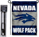College Flags & Banners Co. Nevada Wolfpack Garden Flag with Pole Stand Holder