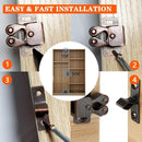 8 Pack Cabinet Latch Double Roller Catch for Cupboard Closet Cabinet Door Latches and Catches, Bronze by TinyTreasures Baby Boutique