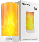 Hompavo 【Upgraded】 LED Flame Lights, 4-Mode Rechargeable Battery Operated Flameless Candles, Waterproof Pillar Flickering Lanterns for Living Room Bathroom Patio Wedding Party Halloween Home Decor by GreenHaven Gardens