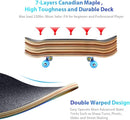 Easy_Way Complete Skateboards- Standard Skateboards for Beginners Kids Boys Girls Teenager- 31''x 8''Canadian Maple Cruiser Pro Skate Board, Skateboards by TinyTreasures Baby Boutique