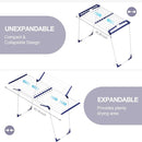 APEXCHASER Clothes Drying Rack, Foldable Gullwing Laundry Rack for Indoor Outdoor, 10pcs Clips with Bag, Collapsible Space-Saving Drying Rack for Clothes Towels Dolls, White by TinyTreasures Baby Boutique