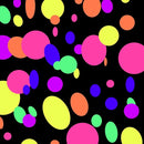 108ft UV Round Dot Neon Paper Streamers - Glow in The Dark Party Favors & Decorations for Wedding & Birthday Parties by TinyTreasures Baby Boutique