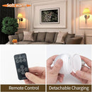 BLUEYE Rechargeable Light Bulbs,2Pack,7W,Remote Control,Soft Warm 2700K-6000K,50W Equivalent,450Lumens,Flicker-Free,E26 Detachable Charging,E12 Available,Battery Operated Emergency Lamp for No Outlet by TinyTreasures Baby Boutique