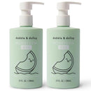 Dabble & Dollop Honeydew Melon Body Wash & Shampoo – 3-in-1 Natural Bubble Bath for Kids, Made in USA, No Parabens or Sulfates, Vegan, Gluten-Free, Tear-Free (10oz, Pack of 2) by TinyTreasures Baby Boutique