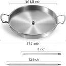 DAKOS Upgraded Thicken Stainless Vertical Skewer Griddle, Barbecue Grill Stand, Vertical Skewer Grill, Great for Tacos Al Pastor, Tacos, Whole Chicken (15.27 x 13.39 x 2.83) by GreenHaven Gardens