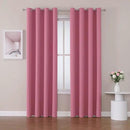 ChrisDowa Room Darkening Curtains 80 Inches Long 2 Panels Set for Living Room, Grommet Thermal Insulated Blackout Curtains for Bedroom (Pink, 52 x 80 Inch) by CozyNest Decor