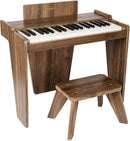 ZIPPY Kids Piano Keyboard, 37 Keys Digital Piano for Kids, Music Educational Instrument Toy, Wood Piano for 3+ Girls and Boys (Walnut Basic) by TinyTreasures Baby Boutique