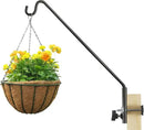 ERYTLLY Extended Rail Hook Fence Deck Heavy Duty Bird Feeder Hook 360 Degree Rotary and Length Adjustable Plant Bracket for Bird Feeders, Planters, Suet Baskets, Lanterns, Wind Chimes and More by GreenHaven Gardens