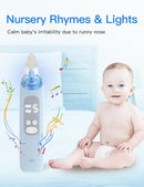 Baby Nasal Aspirator, Electric Nose Sucker with 5 Levels Suction, Soothing Light & Nursery Rhymes by TinyTreasures Baby Boutique