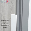 Cardea Child Safety Door Finger Pinch Guard Hinge Protector for The Front of The Door – White (2 Pack) by TinyTreasures Baby Boutique