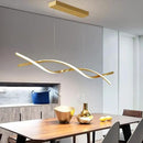 Modern Ceiling Pendant Light, with Remote Control Dimmable 3 Color Mode & Brightness Ceiling Lamp, Anti-Flicker Dining Light Fixture for Kitchen, Dining Room (Gold) by CozyNest Decor